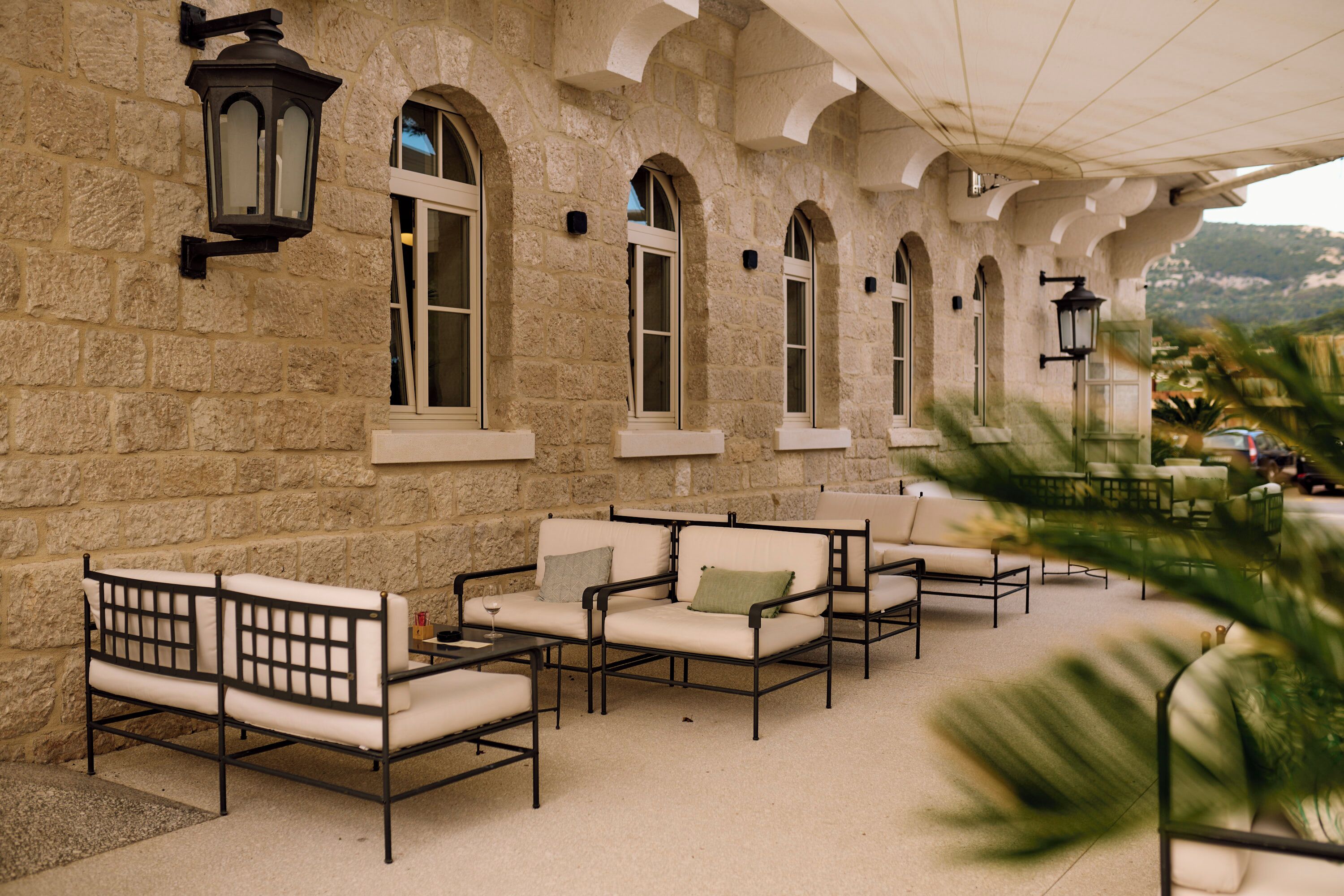 breakfast, lunch, dinner served; mediterranean cuisine, garden views