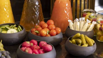 Daily buffet breakfast (EUR 18 per person)