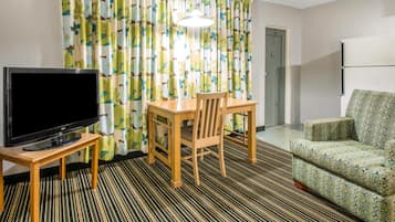 Suite, 2 Double Beds, Non Smoking | Desk, laptop workspace, iron/ironing board, free WiFi