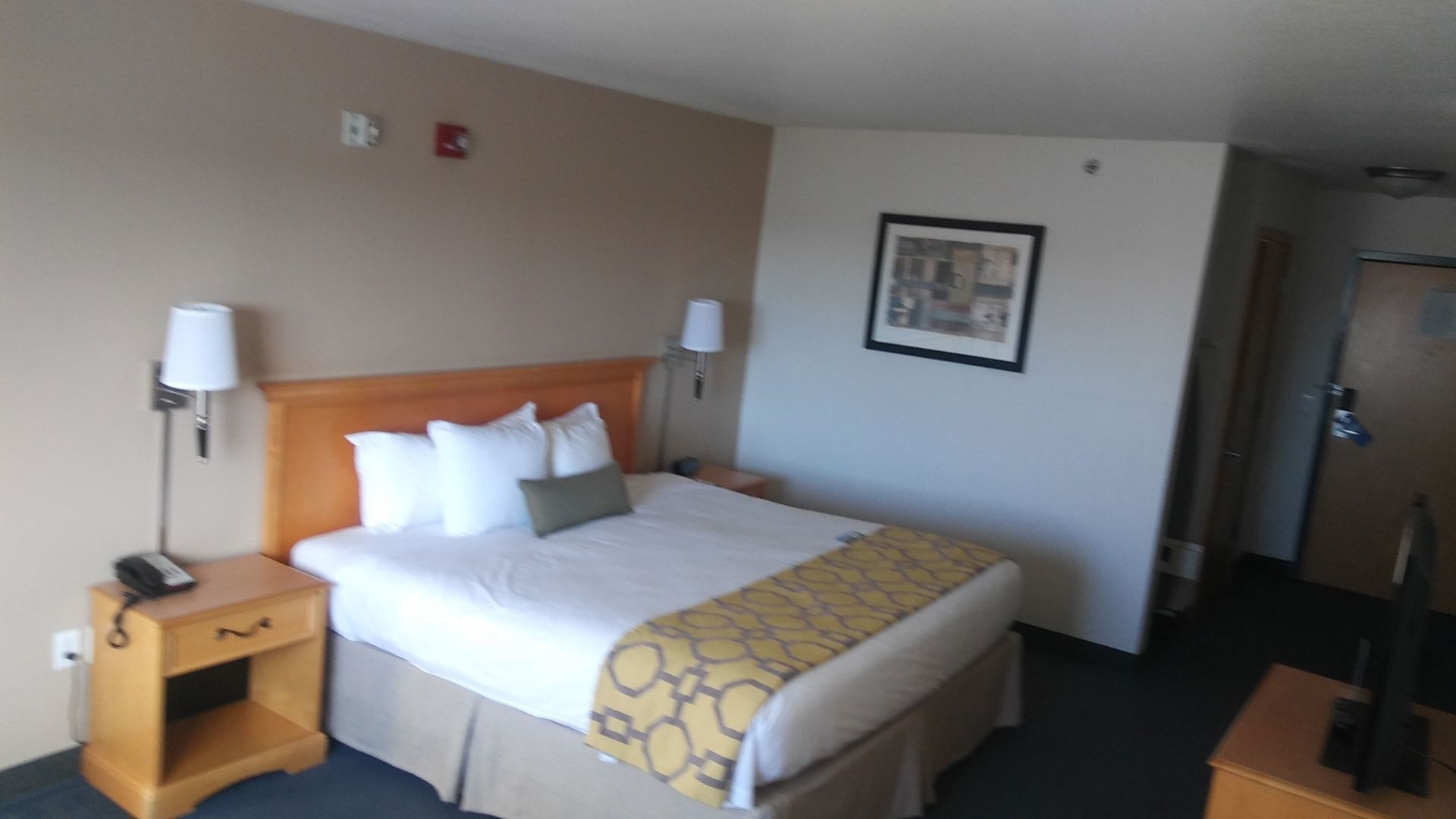In-room safe, desk, laptop workspace, blackout drapes