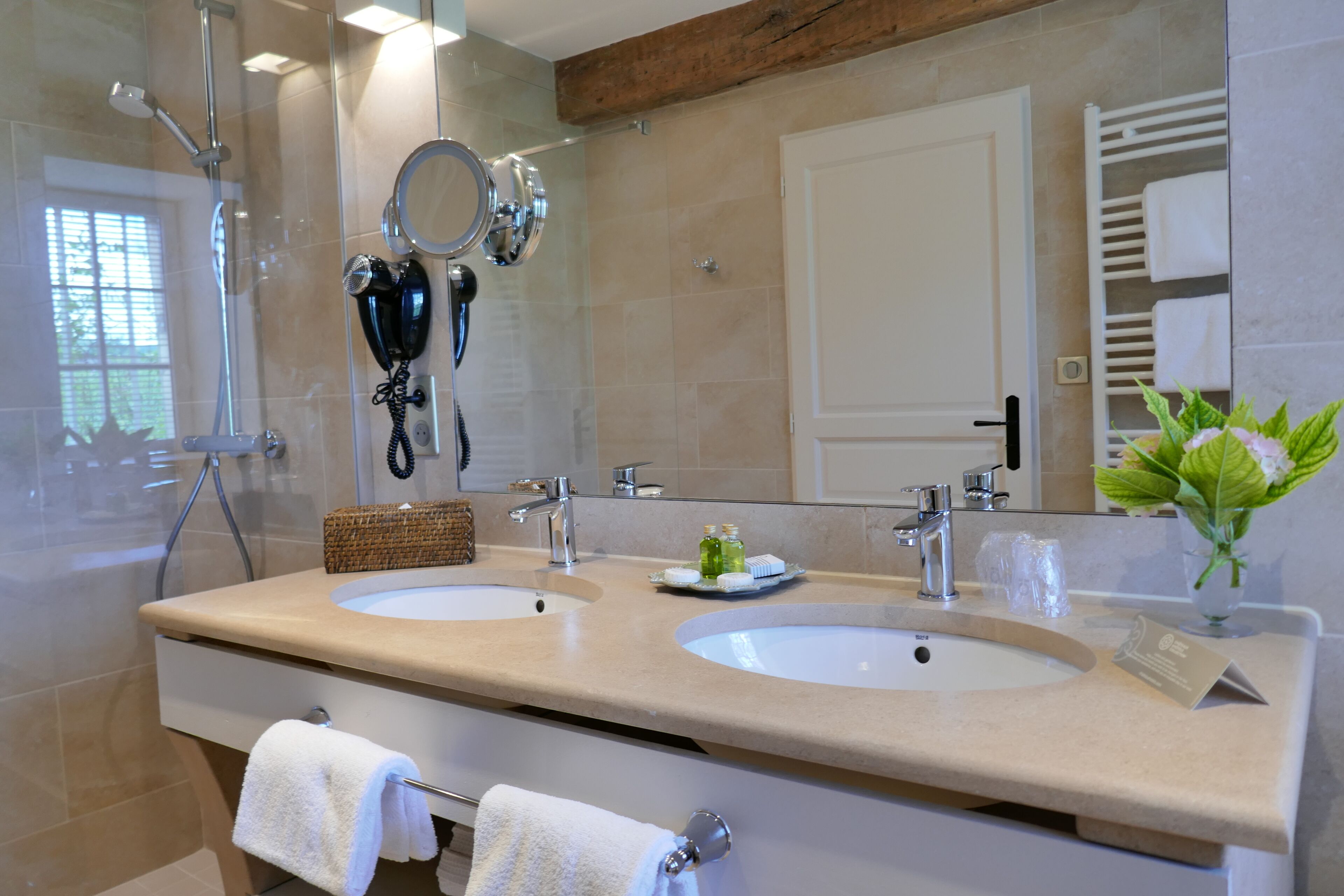 vineyard suite | bathroom | free toiletries, hair dryer, bathrobes, slippers