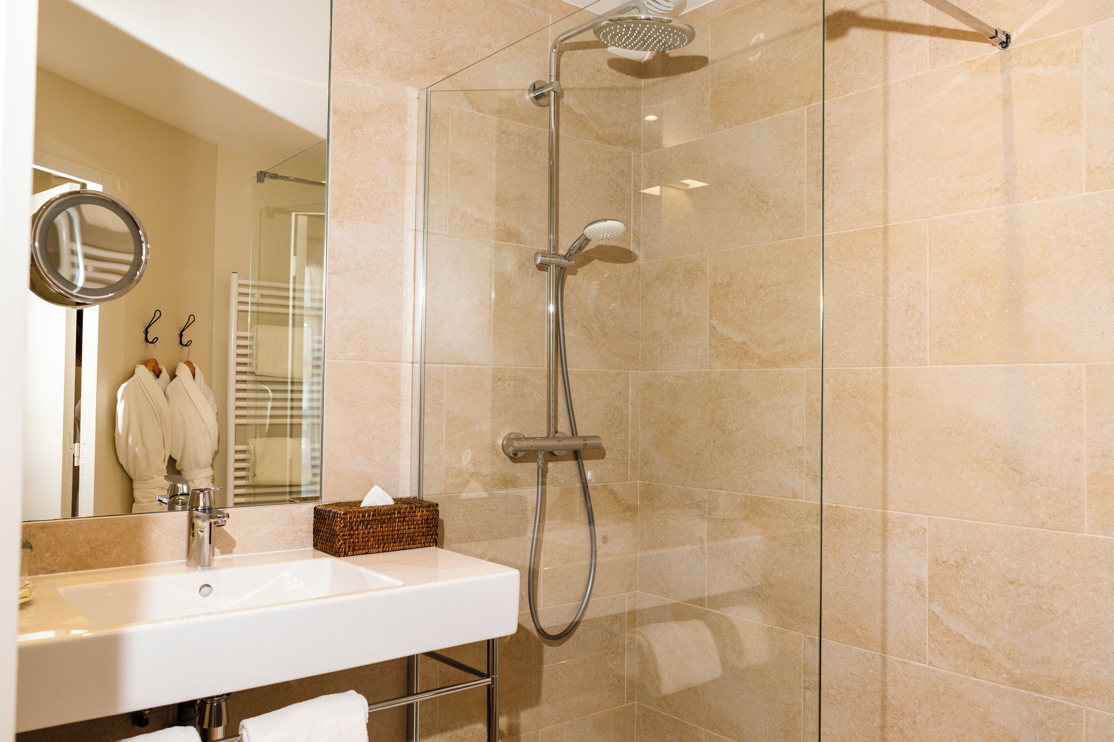 studio | bathroom | free toiletries, hair dryer, bathrobes, slippers