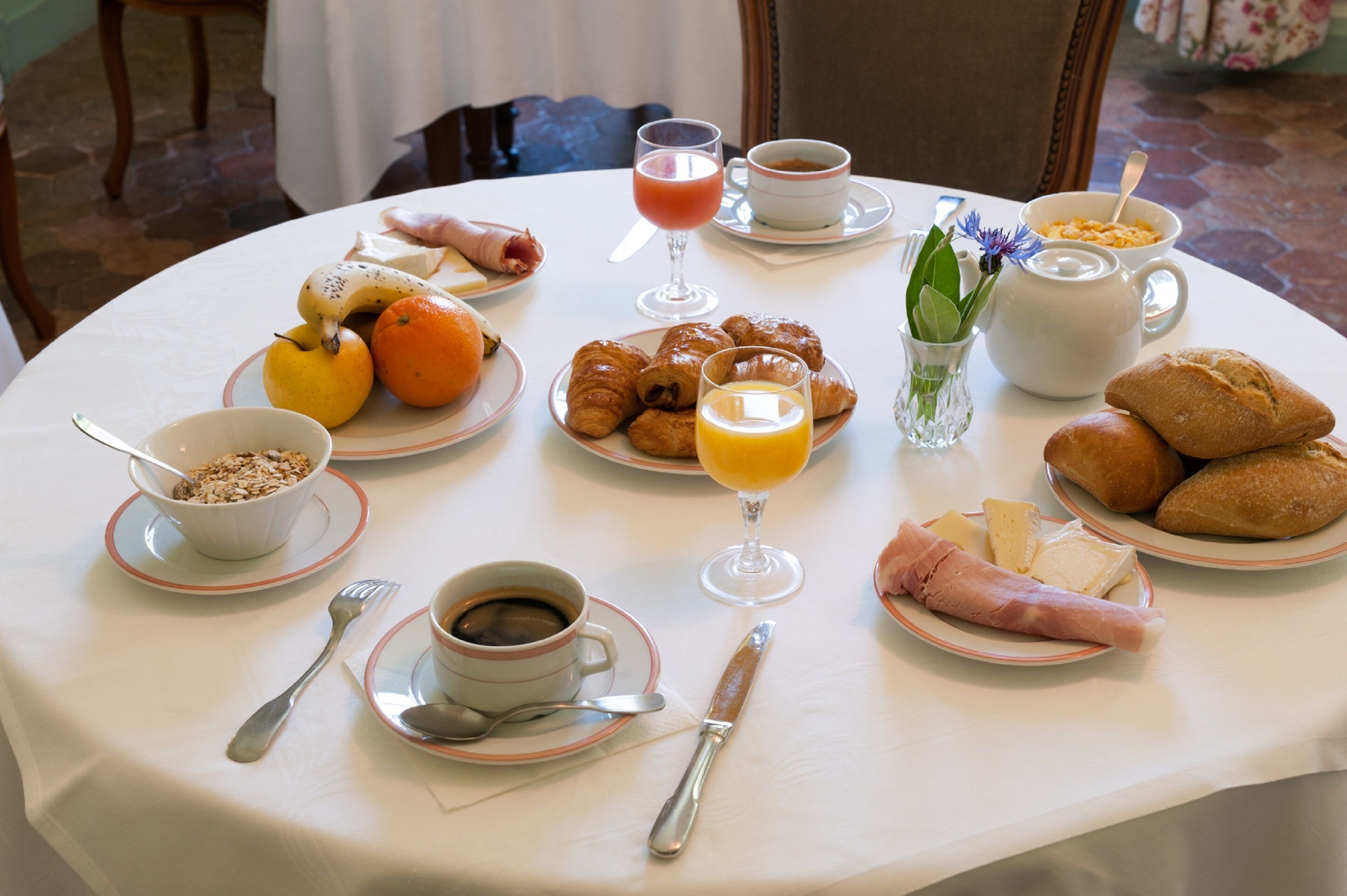 daily continental breakfast (eur 15 per person)