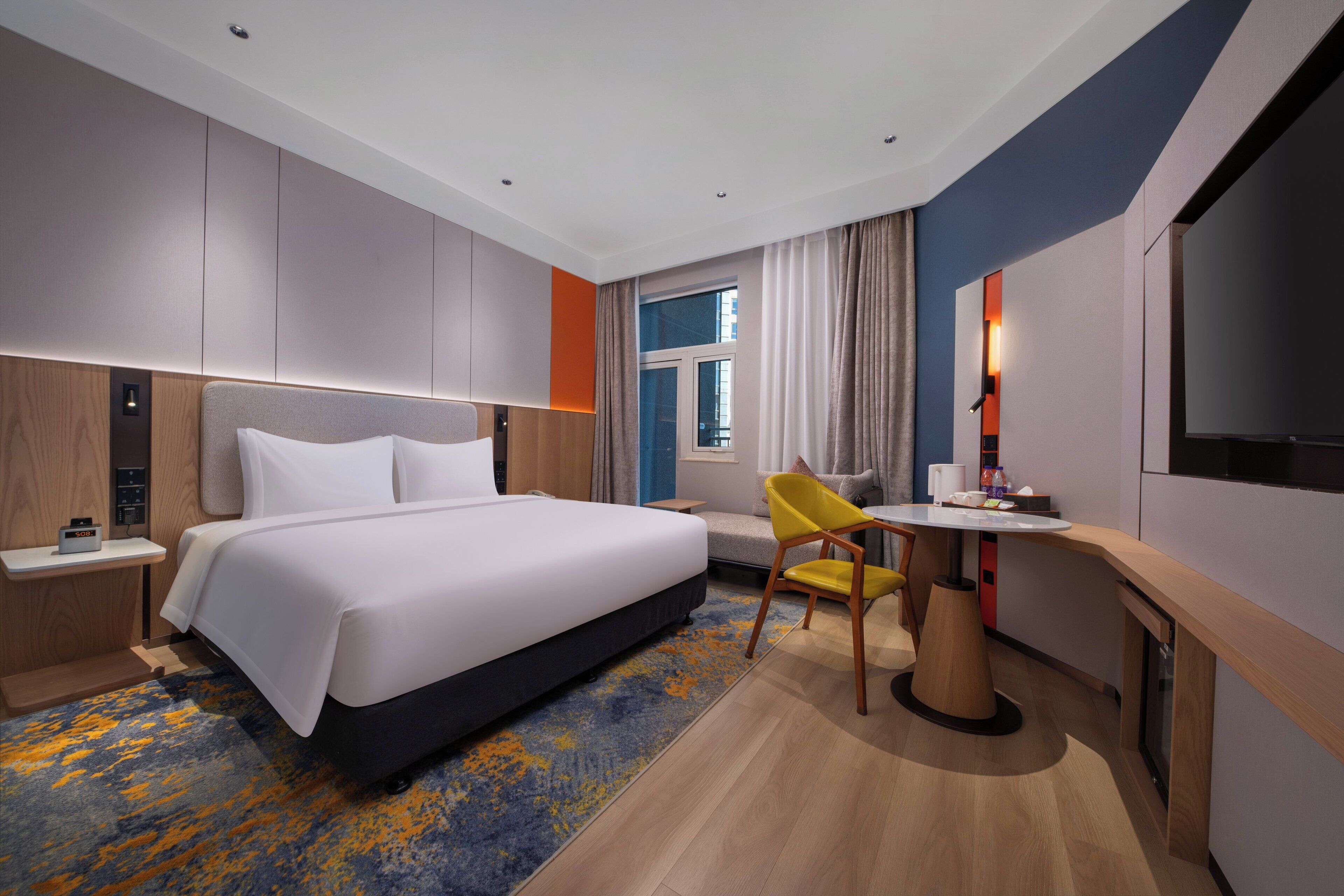 1 queen standard extra floor space | in-room safe, desk, blackout curtains, soundproofing