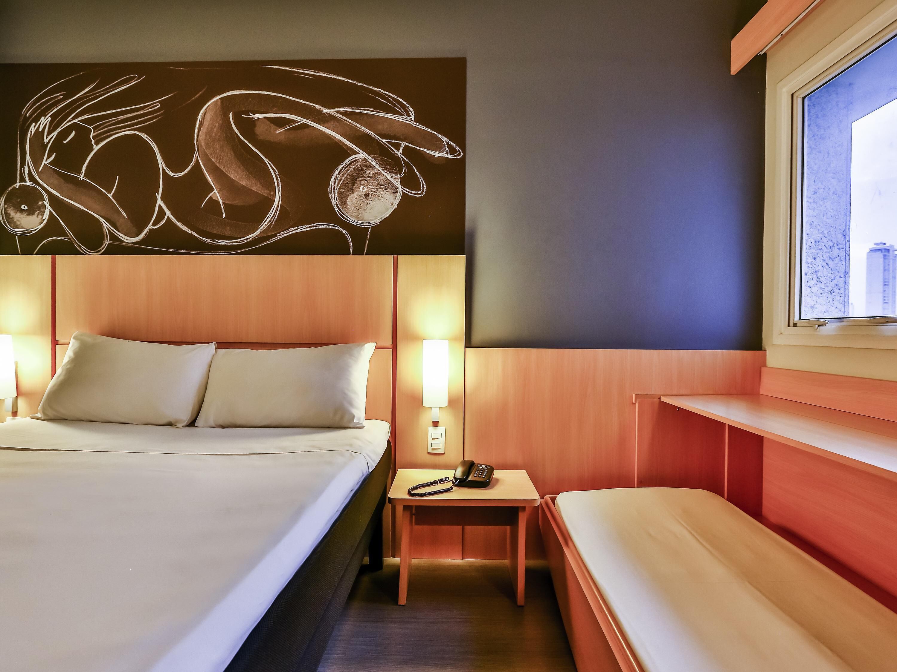 Standard Room, Multiple Beds | 1 bedroom, minibar, blackout drapes, soundproofing