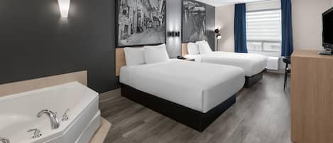 Suite, 2 Tempat Tidur Queen, Bebas Asap Rokok | Jet tub