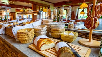 Daily buffet breakfast (EUR 18 per person)