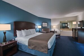 Deluxe Suite, 1 King Bed, Non Smoking | Blackout drapes, soundproofing, iron/ironing board - AmericInn by Wyndham Fort Dodge (Fort Dodge)