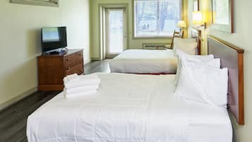 Premium bedding, free WiFi, bed sheets, alarm clocks