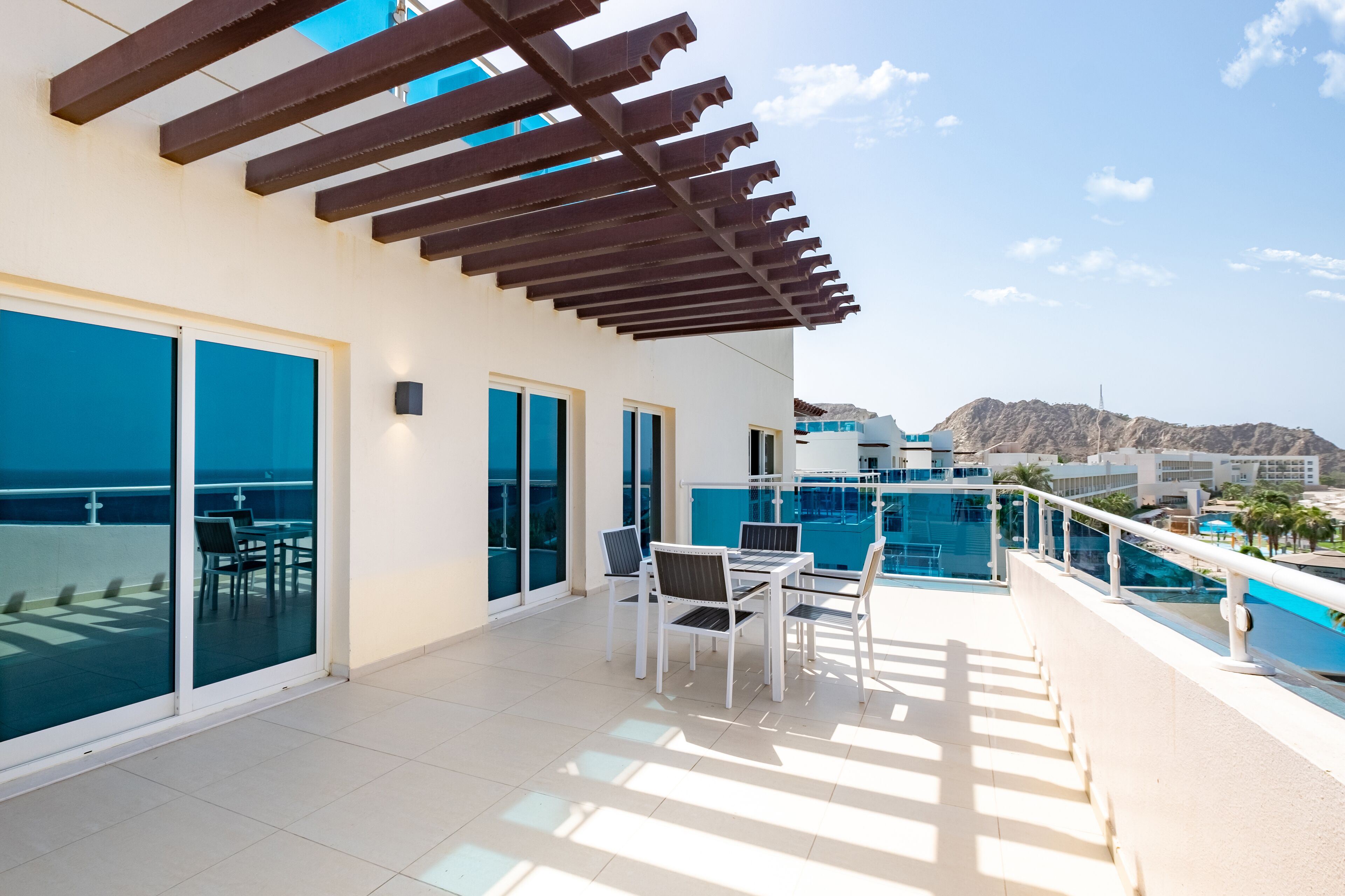 Grand Suite, Balcony, Ocean View | Premium bedding, minibar, in-room safe, desk