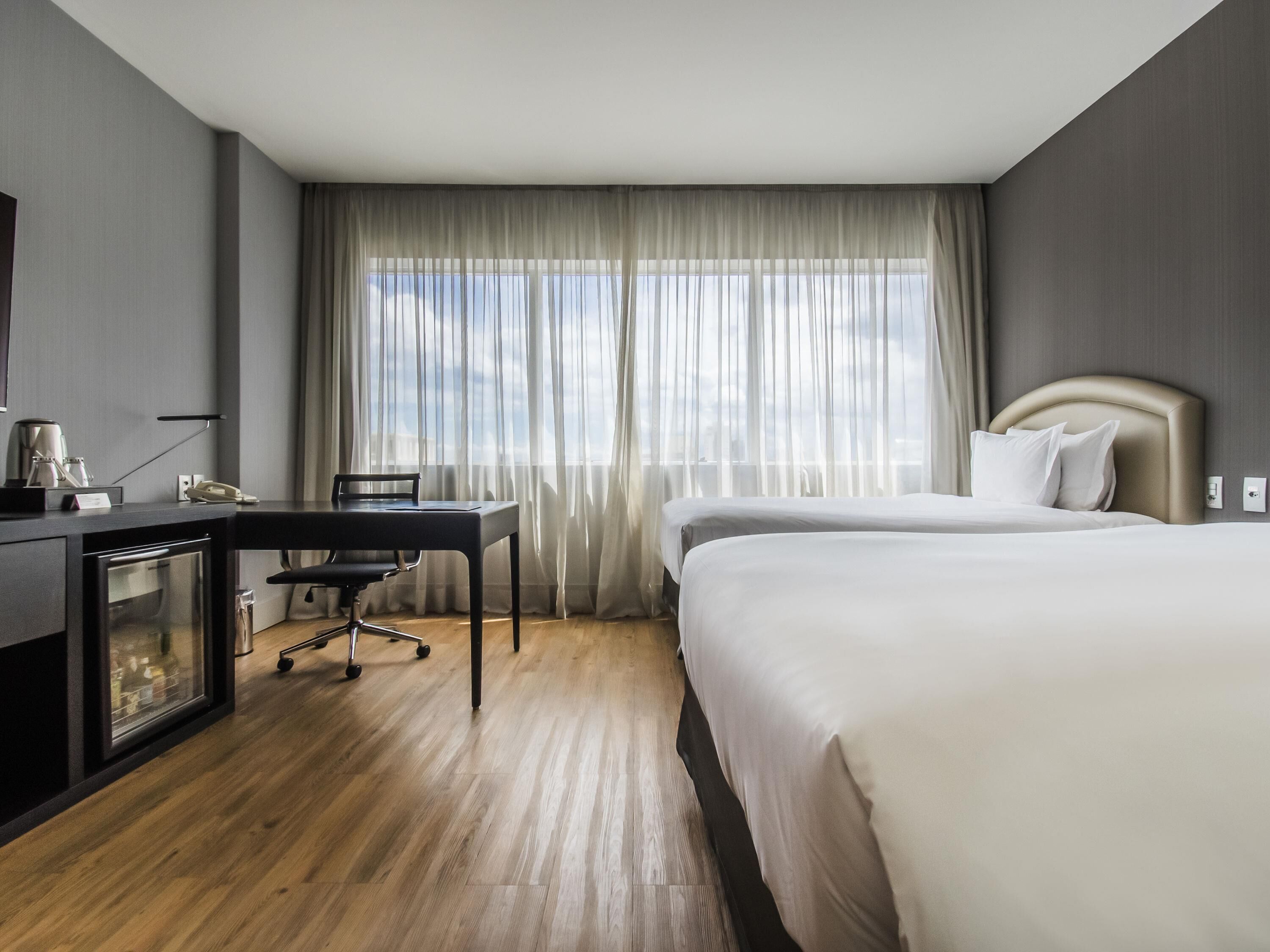 Minibar, in-room safe, desk, blackout curtains