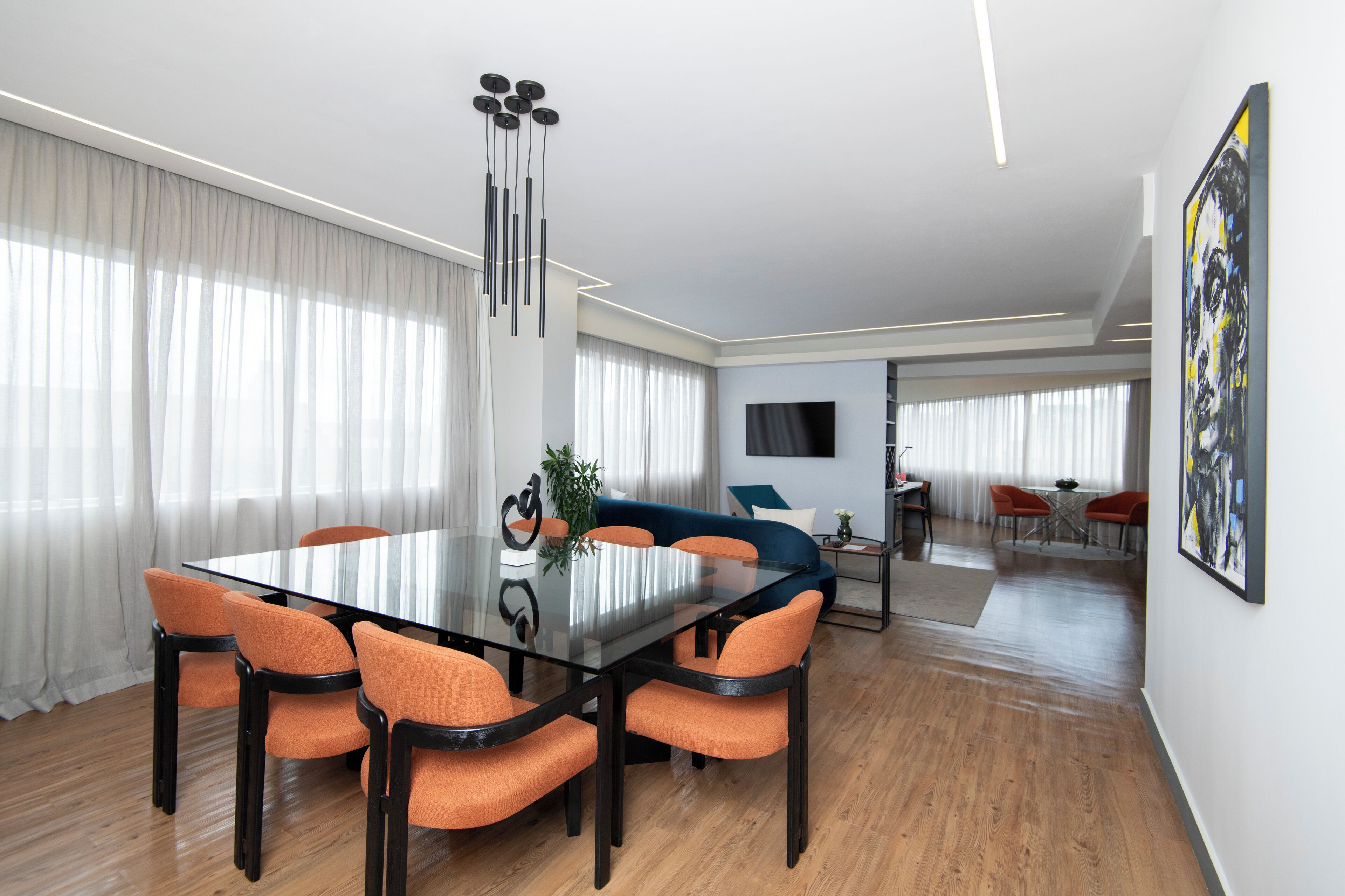 总统套房, 1 张特大床, 浴缸 | 迷你吧、 客房内保险箱、办公桌、遮光窗帘