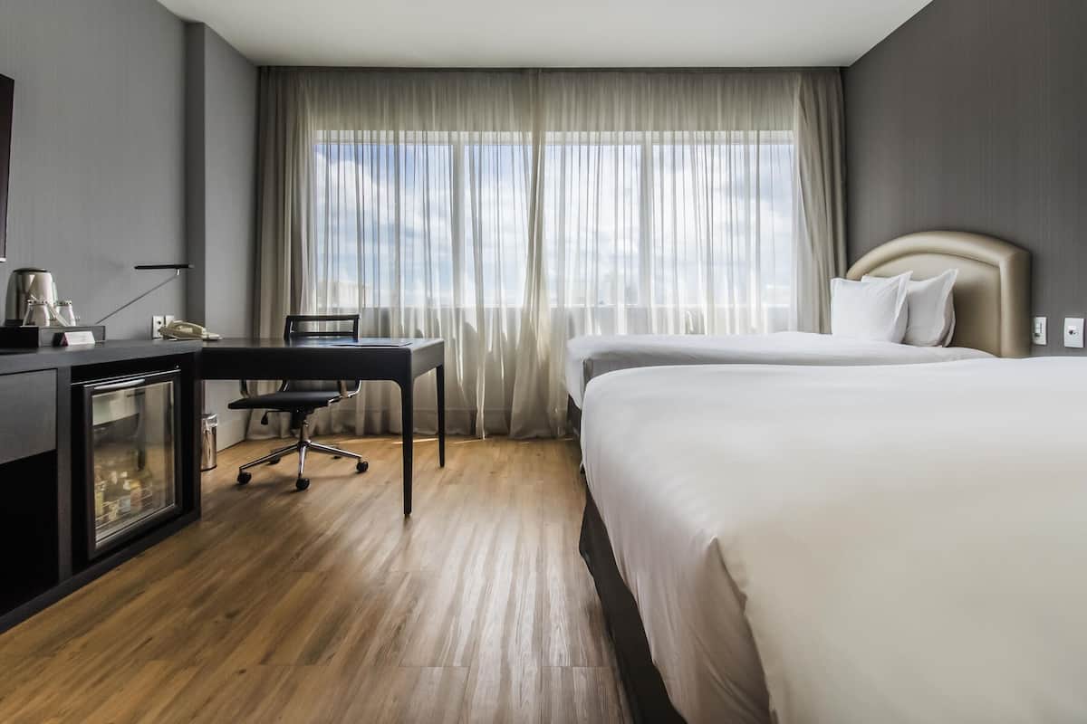 Minibar, in-room safe, desk, blackout curtains