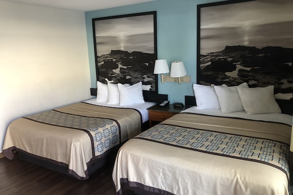 Standard Room, 2 Queen Beds | Desk, iron/ironing board, WiFi (free), alarm clocks