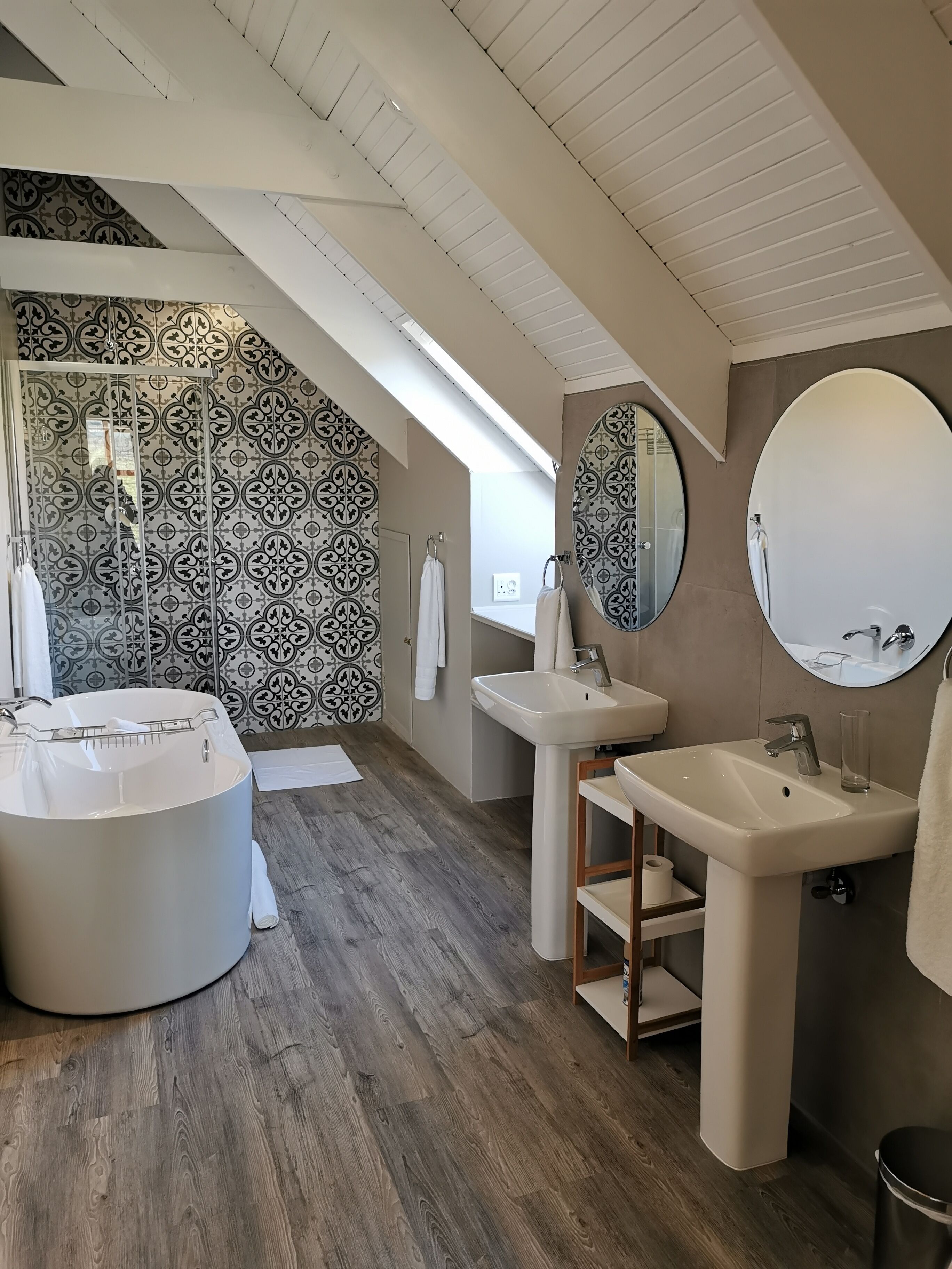 comfort loft | bathroom | hair dryer, dressing gowns, towels, soap