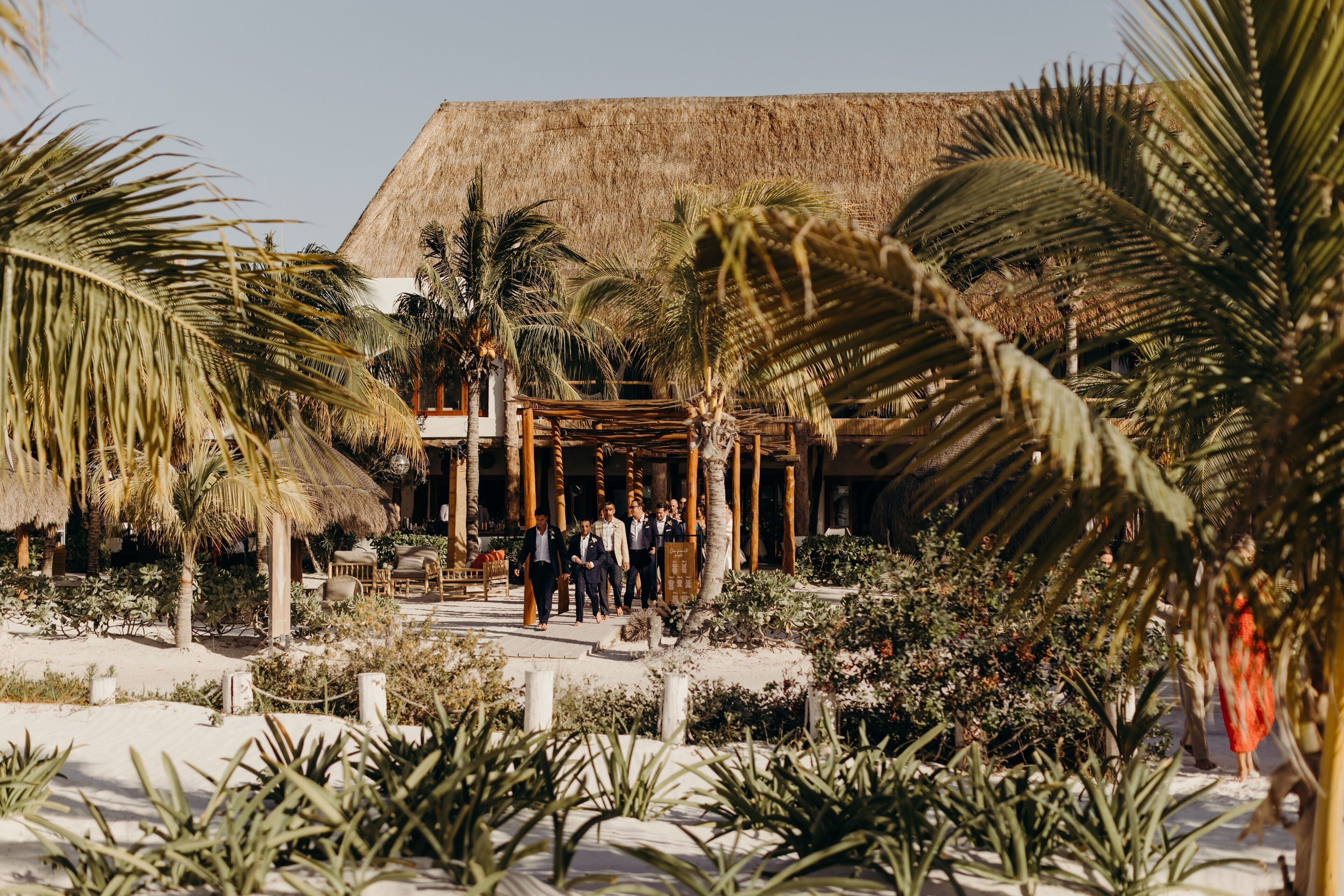 outdoor banquet area