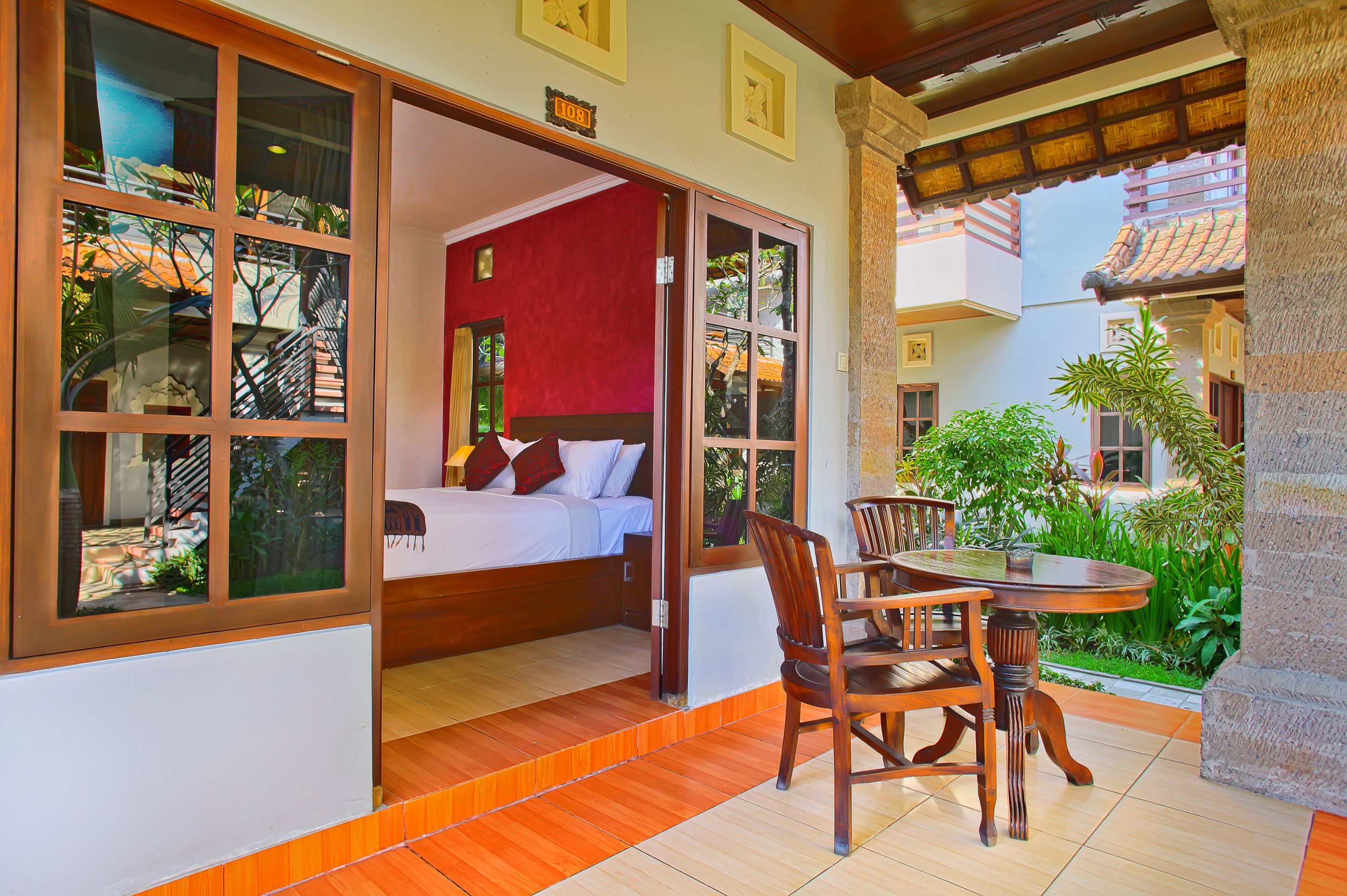 deluxe room, garden view | view from room