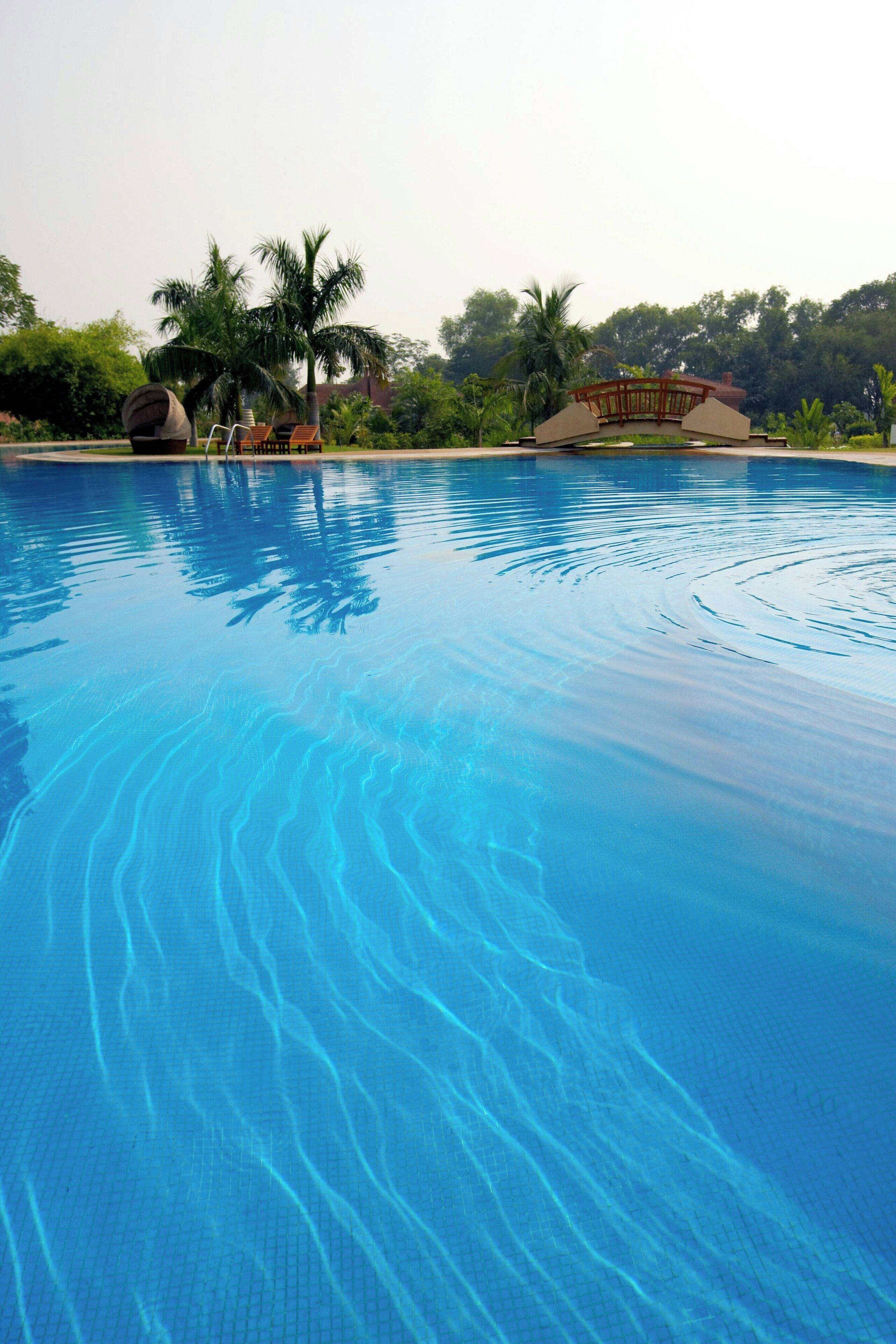 2 outdoor pools, open 7:00 am to 8:00 pm, pool umbrellas, pool loungers