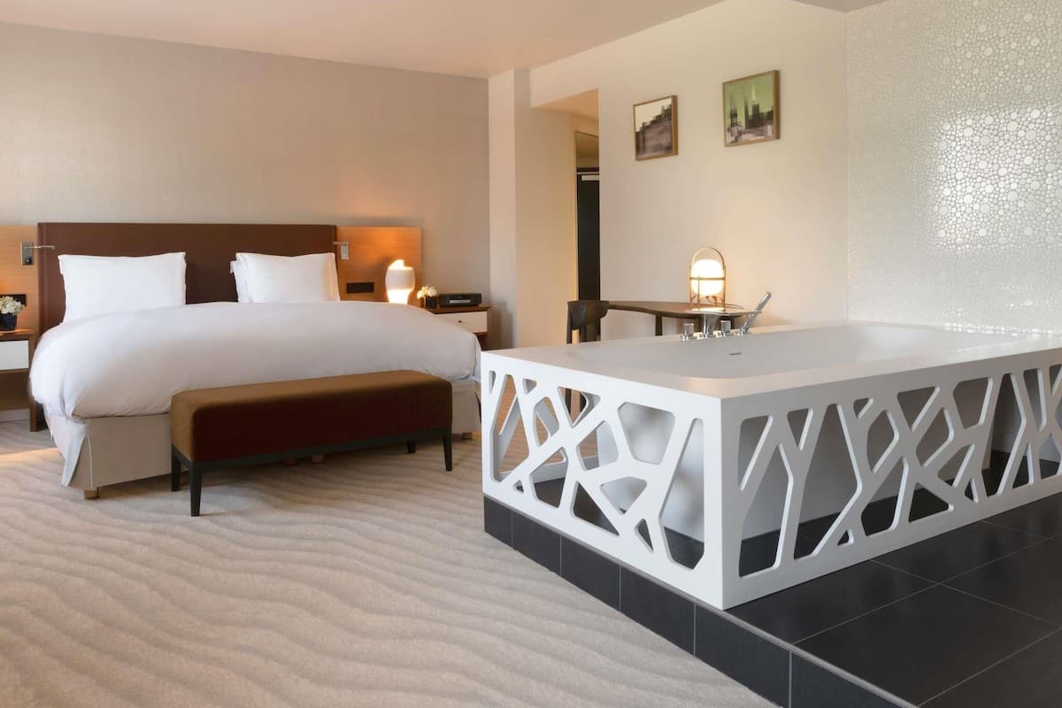 Premium bedding, memory-foam beds, free minibar items, in-room safe