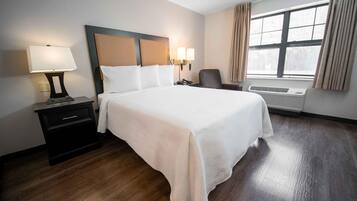 Desk, iron/ironing board, free WiFi, bed sheets