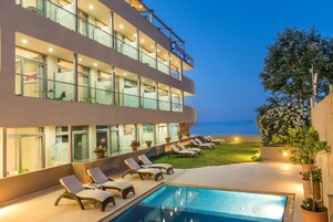 Indoor pool, 2 outdoor pools, open 10:00 AM to 8:00 PM, pool umbrellas