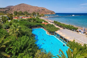 Indoor pool, 2 outdoor pools, open 10:00 AM to 8:00 PM, pool umbrellas - Corissia Princess Hotel (Apokoronas)