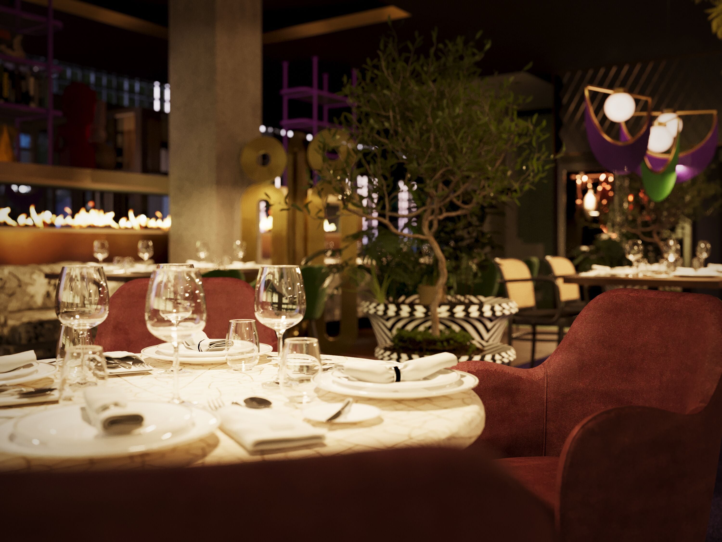 lunch and dinner served