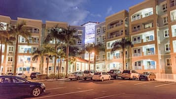Front of property – evening/night