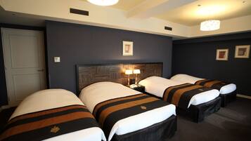 Premium bedding, down duvets, Select Comfort beds, desk