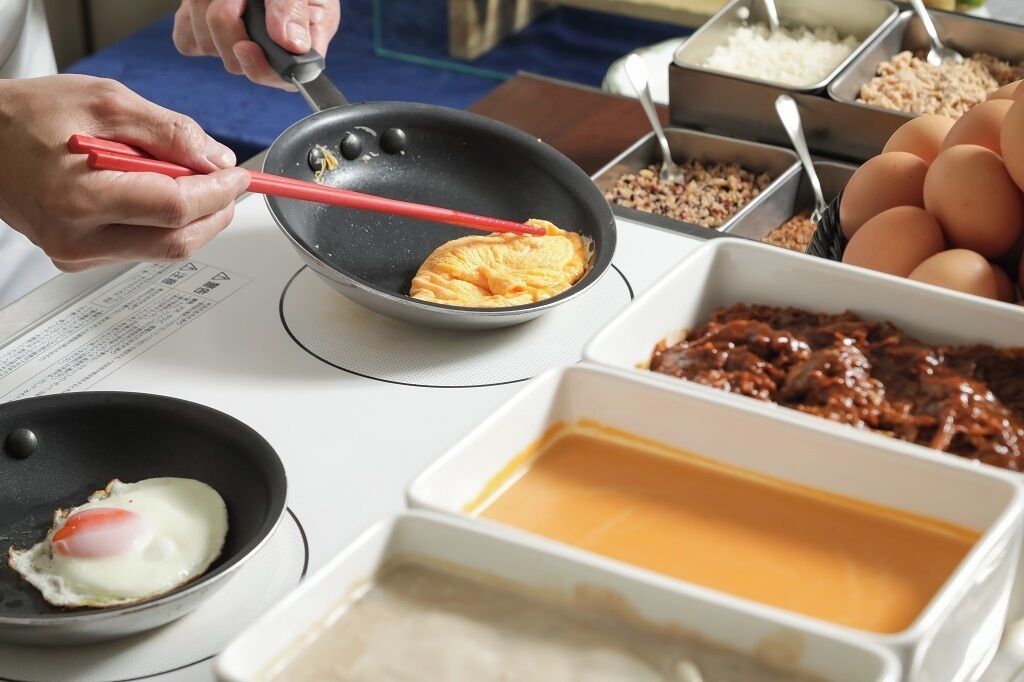 뷔페 아침 식사