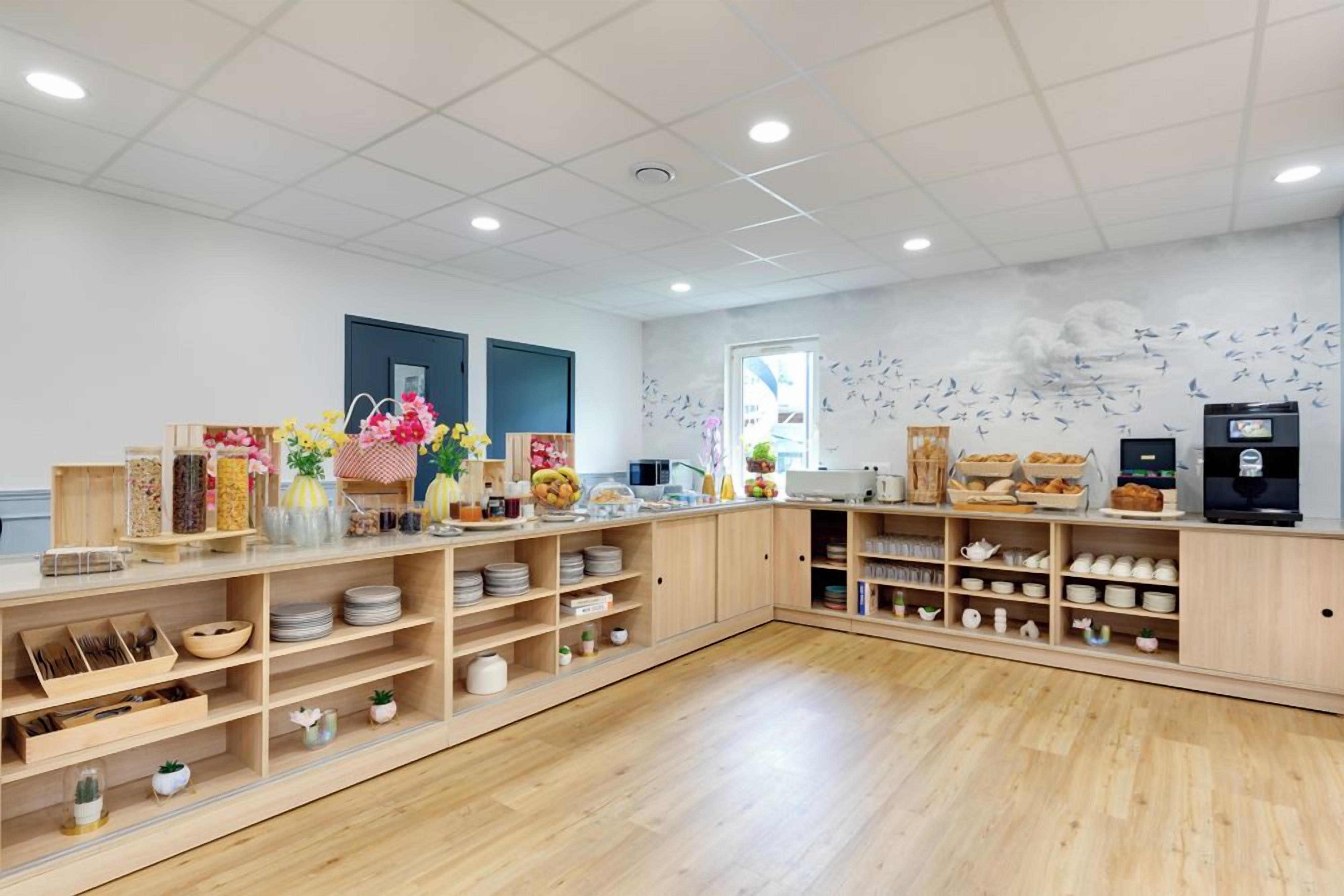 뷔페 아침 식사
