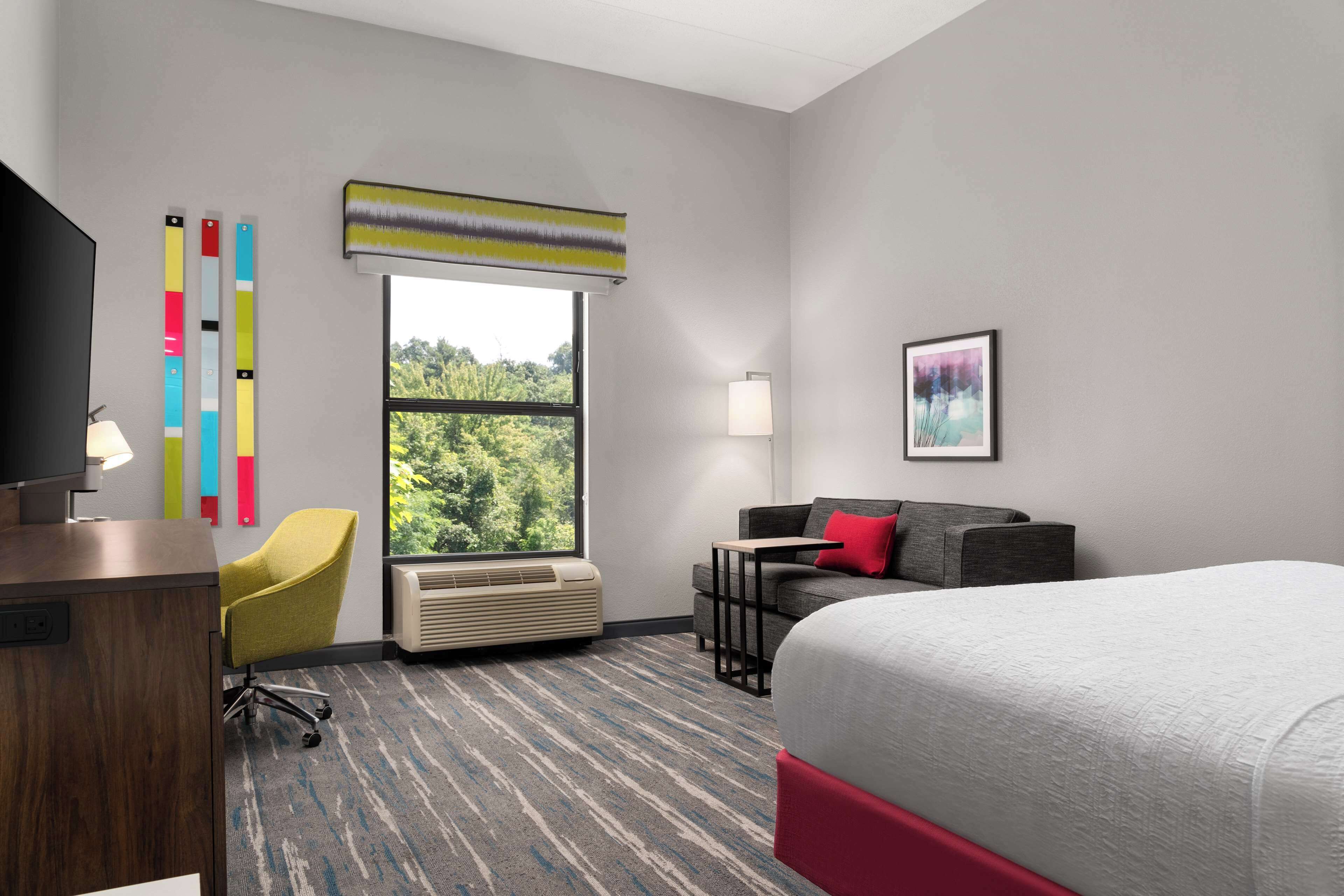 One king bed nonsmoking | Living area | LCD TV, pay movies