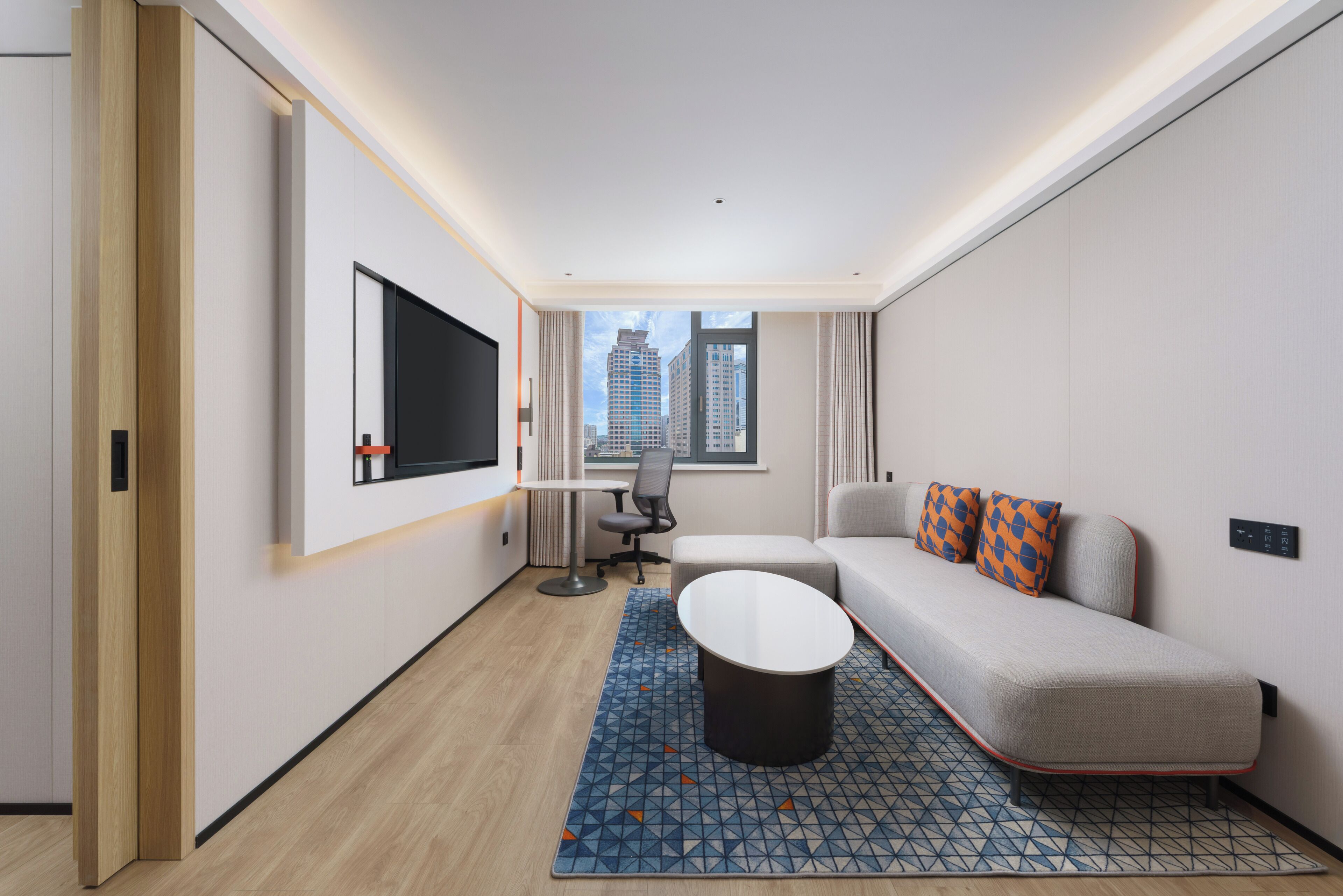 Premium bedding, minibar, in-room safe, desk