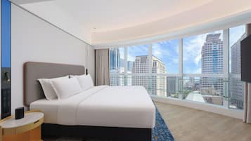 Premium bedding, minibar, in-room safe, desk