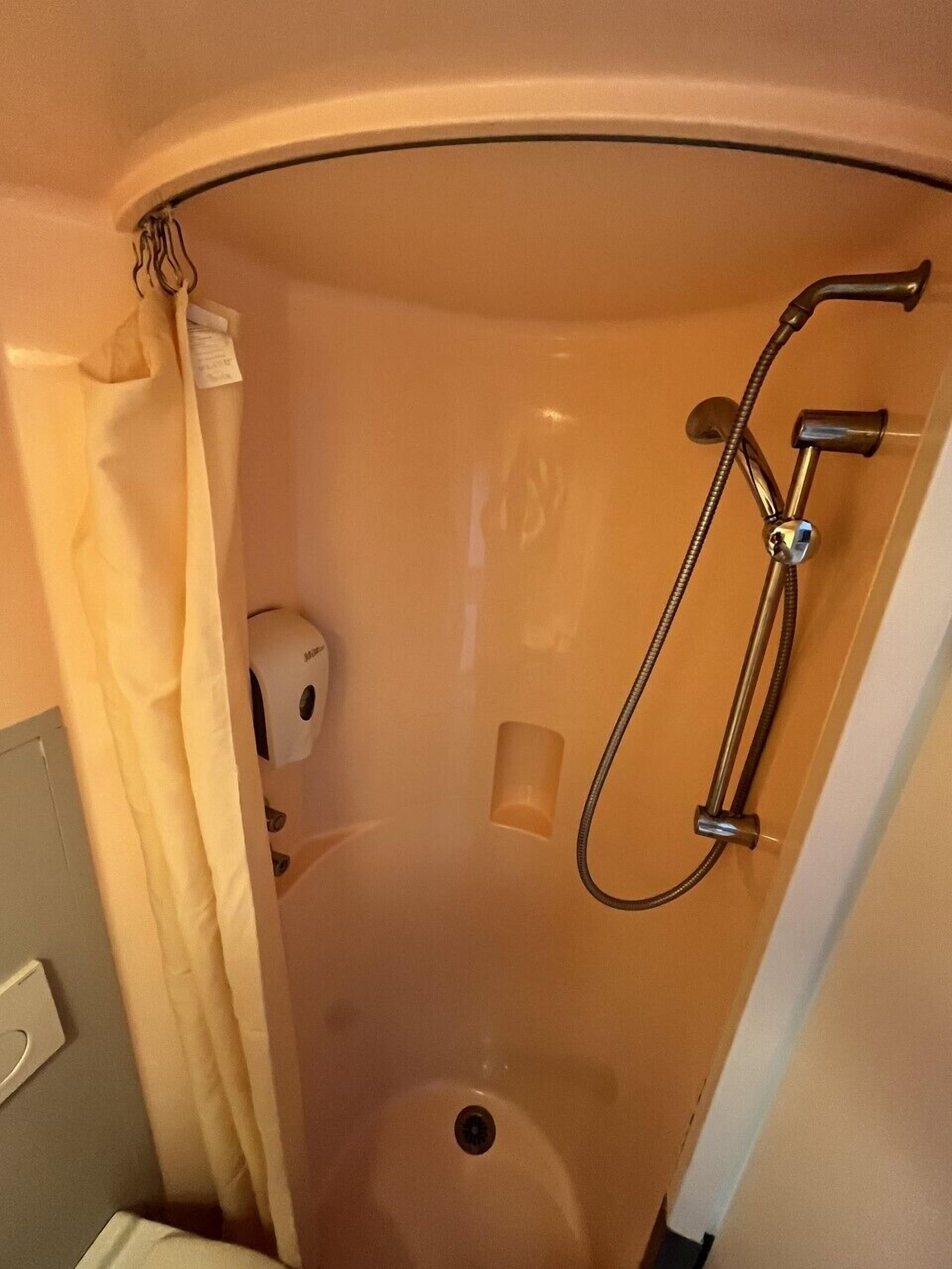 shower, eco-friendly toiletries, towels