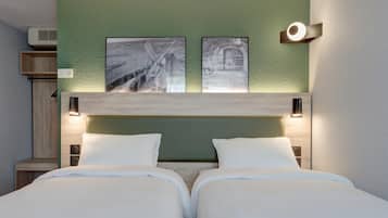 Standard Room, 2 Twin Beds | Desk, soundproofing, iron/ironing board, free cribs/infant beds