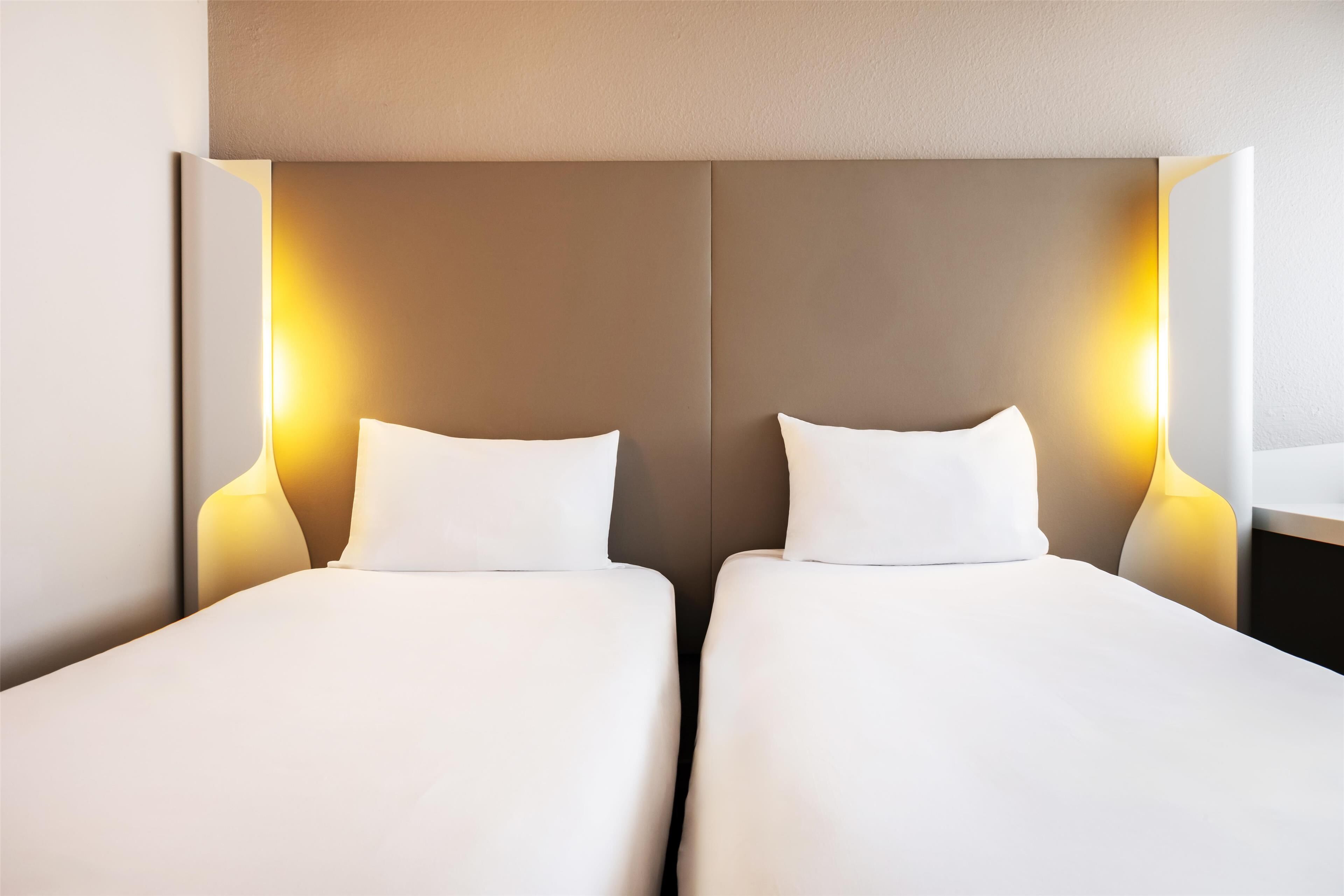 next generation, room, 2 single beds | premium bedding, desk, blackout curtains, soundproofing