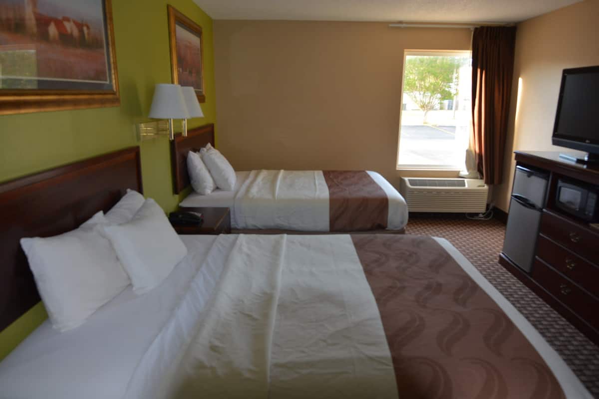 blackout curtains, iron/ironing board, free wifi, bed sheets