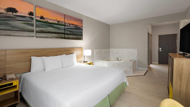 Quarto luxo, 1 cama King, para não fumantes | Banheira de hidromassagem