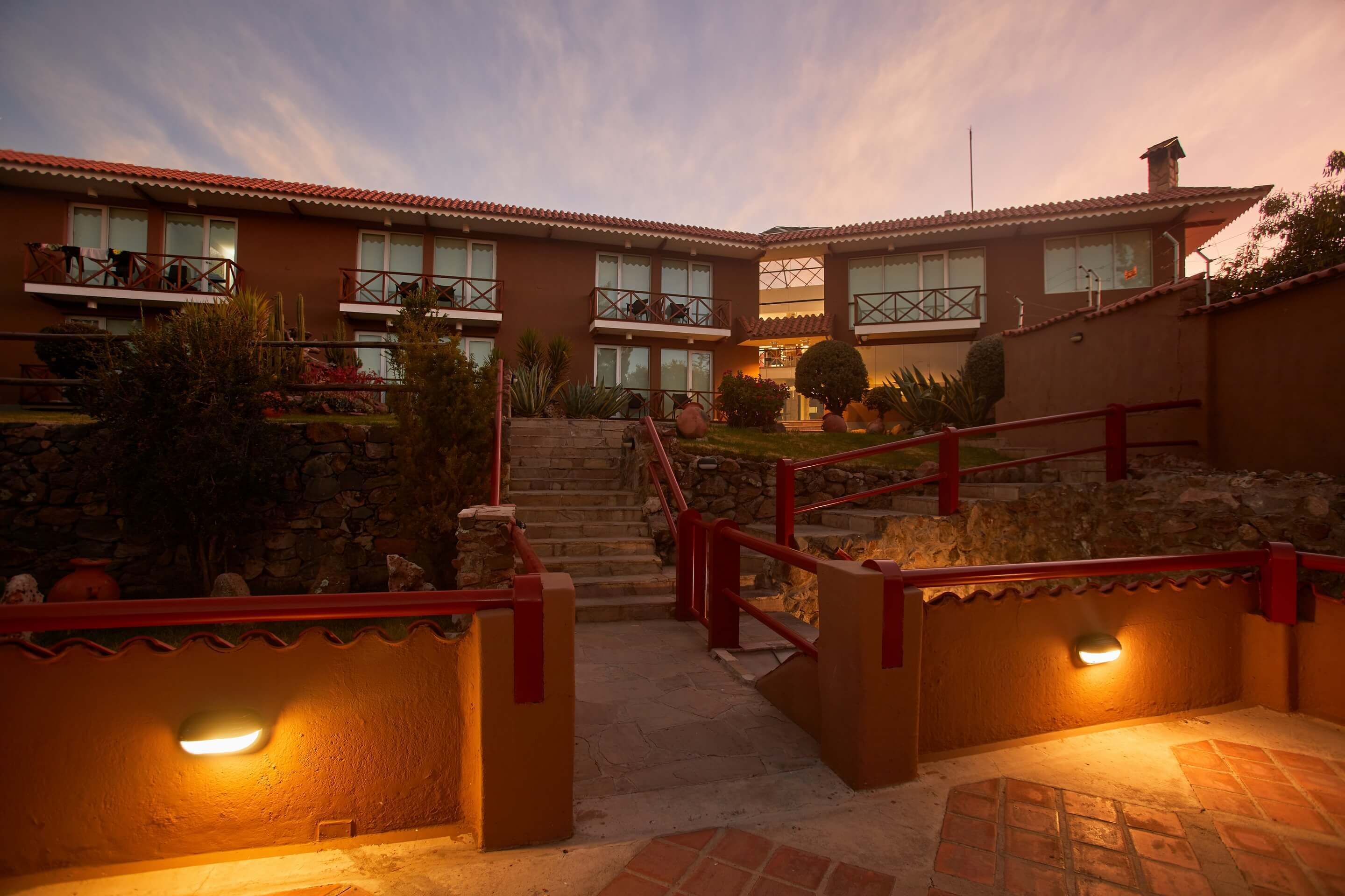 Front of property – evening/night