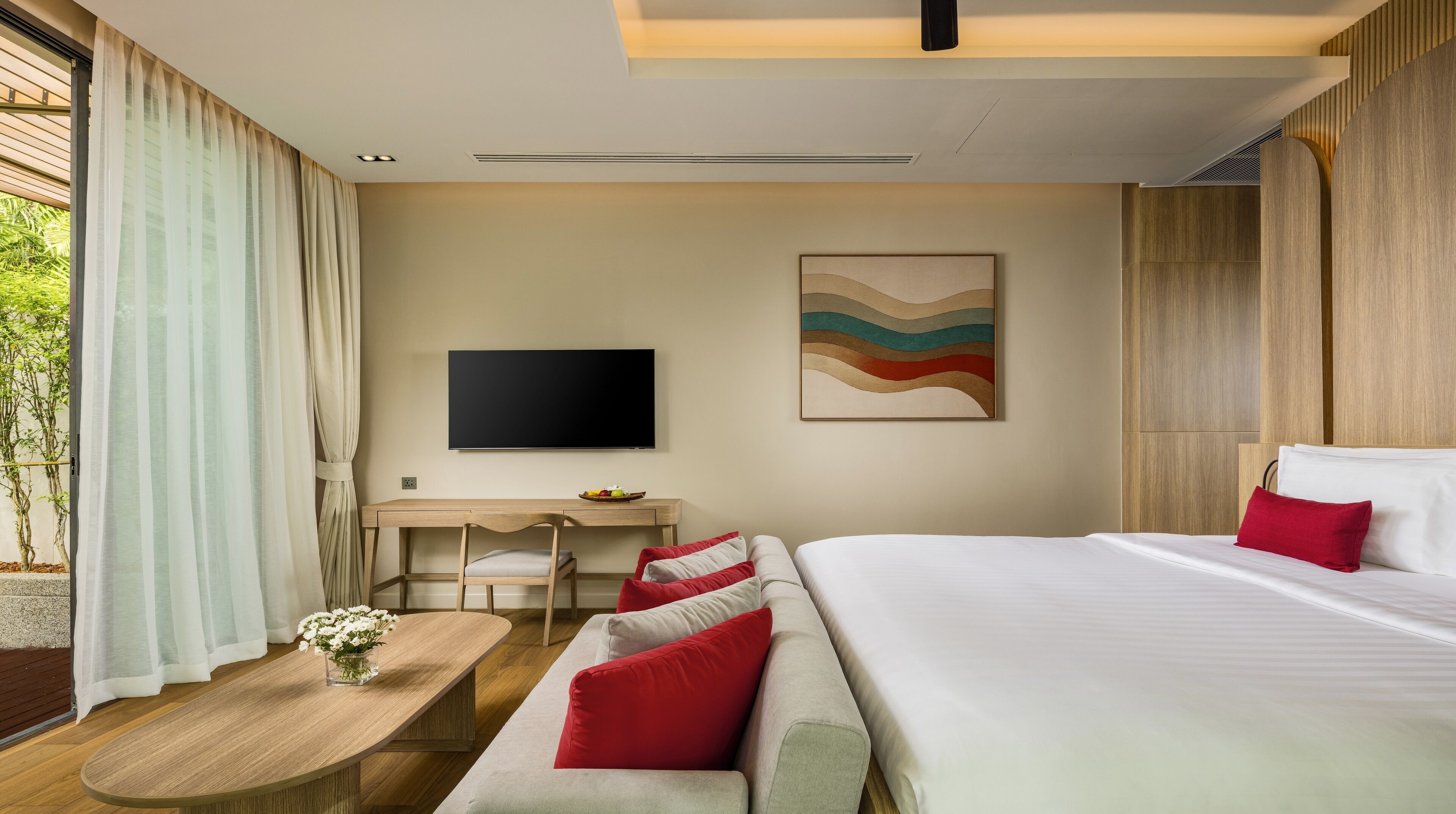 วิลล่า, เตียงคิงไซส์ 1 เตียง (Private Pool) | ตู้นิรภัยในห้องพัก, โต๊ะทำงาน, ห้องเก็บเสียง, เตารีด/โต๊ะรีดผ้า