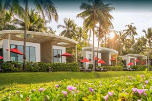 วิลล่า, เตียงคิงไซส์ 1 เตียง, ริมทะเล | ตู้นิรภัยในห้องพัก, โต๊ะทำงาน, ห้องเก็บเสียง, เตารีด/โต๊ะรีดผ้า