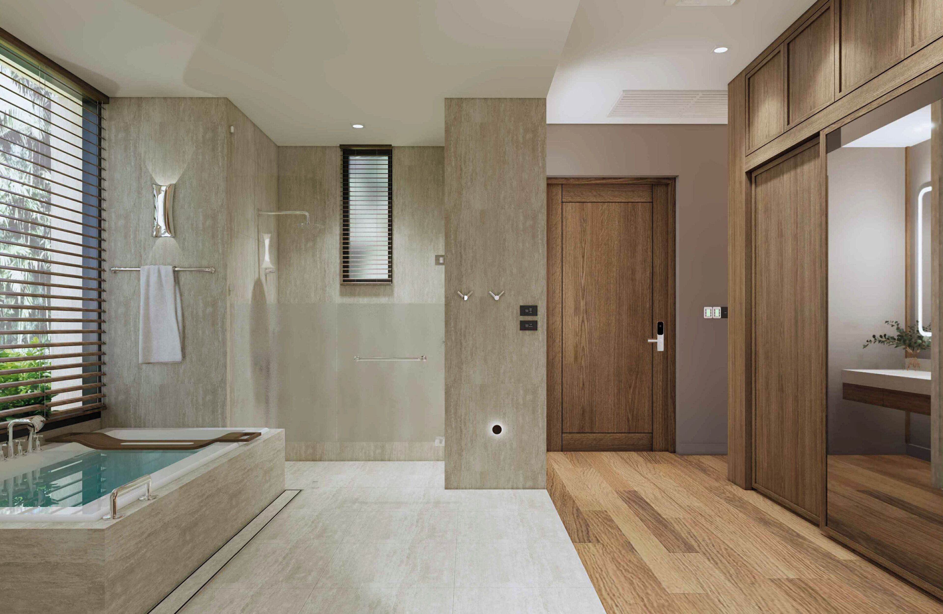 villa, 1 king bed, oceanfront | bathroom | separate bathtub and shower, free toiletries, hair dryer, bathrobes