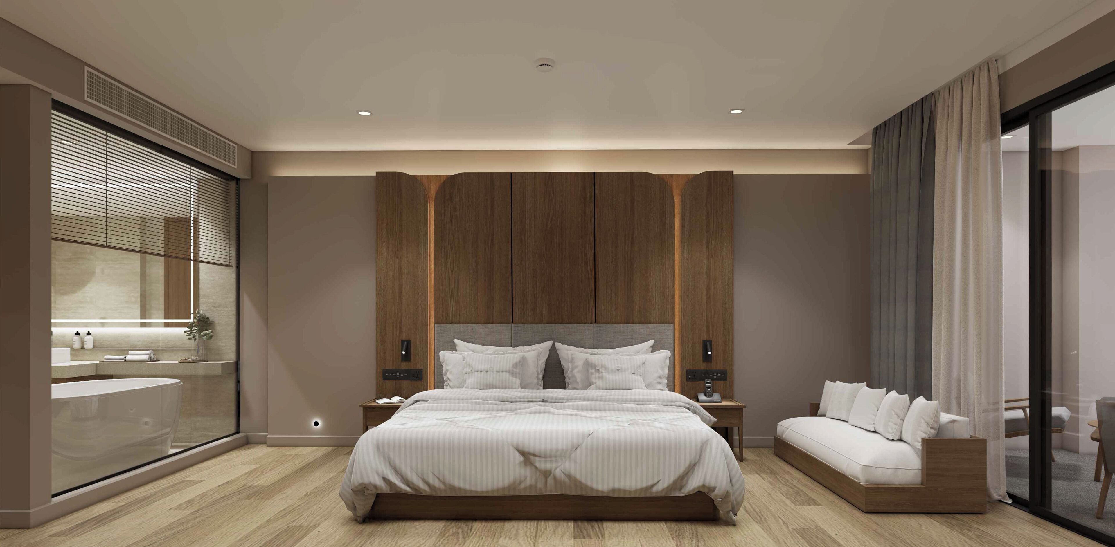 Deluxe Room, 1 King Bed (Jet Tub) | In-room safe, desk, soundproofing, iron/ironing board