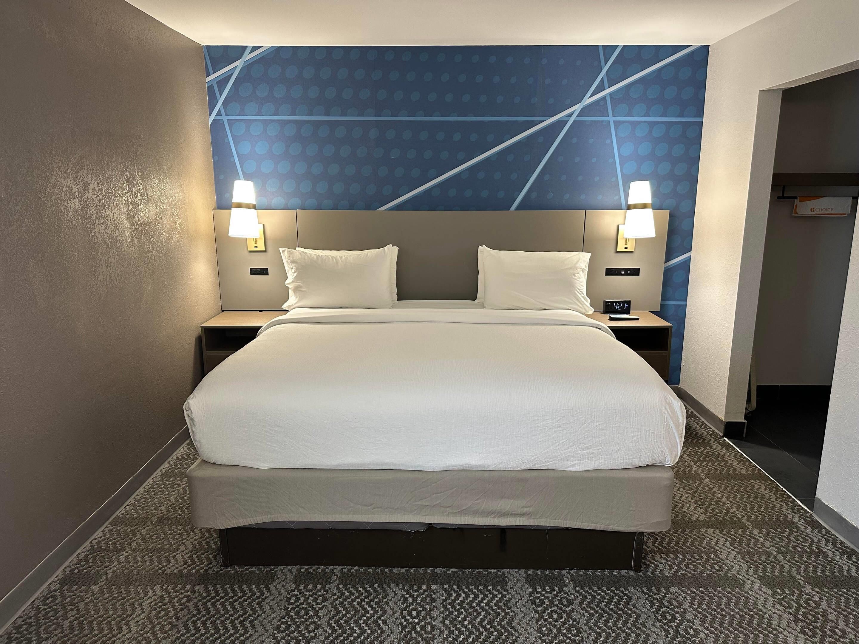 Room, 1 King Bed, Non Smoking | Desk, laptop workspace, iron/ironing board, free cribs/infant beds