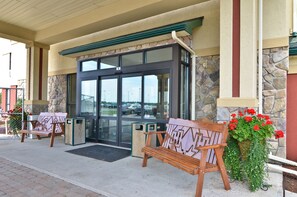 Majoituspaikan sisäänkäynti