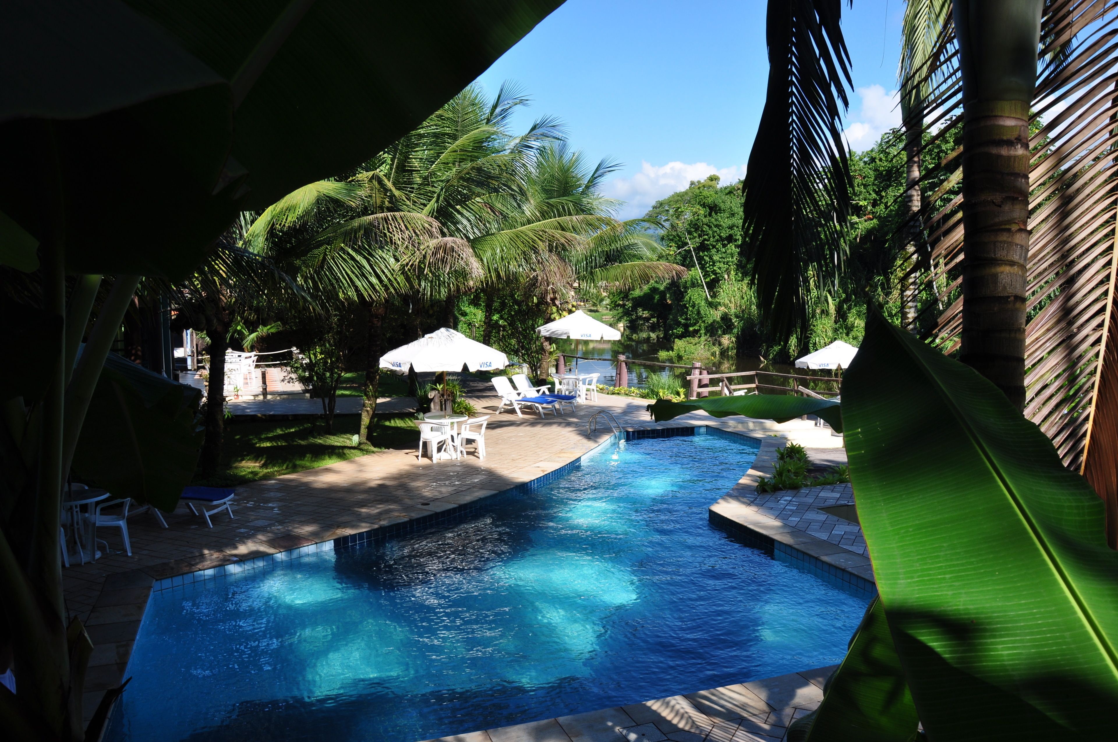 室外游泳池，日光浴躺椅