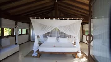 Bangalô superior (Morro) | Roupas de cama premium, camas com colchões pillow-top, frigobar