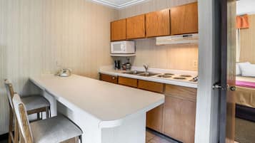 Premium bedding, desk, soundproofing, iron/ironing board