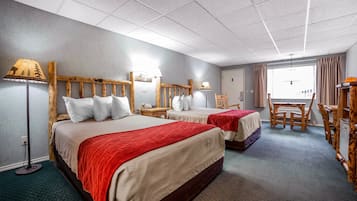 Suite, 2 Double Beds, Non Smoking | Premium bedding, desk, soundproofing, iron/ironing board